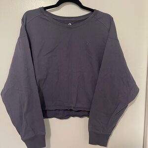 Converse Gray Crewneck Top
